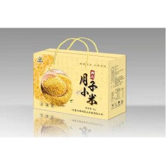 大漠蕎鄉(xiāng) 綠色 無公害小米  月子小米  5kg  禮盒裝      5塊